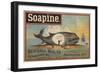 Washing the Whale-null-Framed Giclee Print