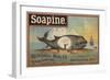 Washing the Whale-null-Framed Giclee Print