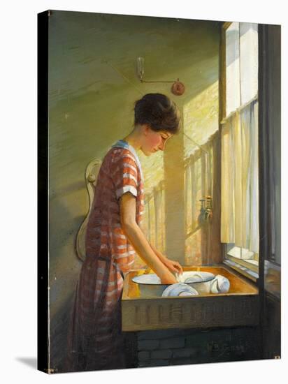 Washing Up, C.1924-25-Walter Bonner Gash-Stretched Canvas