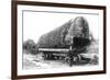 Washington - A Huge Tree Log Ready to be Shipped-Lantern Press-Framed Premium Giclee Print