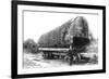 Washington - A Huge Tree Log Ready to be Shipped-Lantern Press-Framed Premium Giclee Print