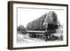 Washington - A Huge Tree Log Ready to be Shipped-Lantern Press-Framed Art Print