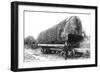 Washington - A Huge Tree Log Ready to be Shipped-Lantern Press-Framed Art Print