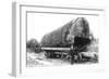 Washington - A Huge Tree Log Ready to be Shipped-Lantern Press-Framed Art Print