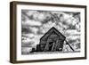 Washington. Abandoned Leaning Schoolhouse in Palouse Farm Country-Dennis Flaherty-Framed Photographic Print