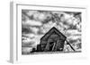 Washington. Abandoned Leaning Schoolhouse in Palouse Farm Country-Dennis Flaherty-Framed Photographic Print