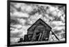 Washington. Abandoned Leaning Schoolhouse in Palouse Farm Country-Dennis Flaherty-Framed Photographic Print