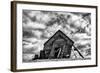 Washington. Abandoned Leaning Schoolhouse in Palouse Farm Country-Dennis Flaherty-Framed Photographic Print