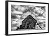 Washington. Abandoned Leaning Schoolhouse in Palouse Farm Country-Dennis Flaherty-Framed Photographic Print