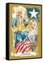 Washington Adopting a Five Pointed Star-null-Framed Stretched Canvas