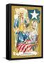 Washington Adopting a Five Pointed Star-null-Framed Stretched Canvas