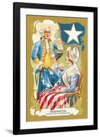 Washington Adopting a Five Pointed Star-null-Framed Art Print