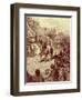 Washington and Clinton ride into New York-Howard Pyle-Framed Giclee Print