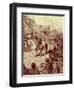 Washington and Clinton ride into New York-Howard Pyle-Framed Giclee Print