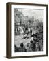 Washington and Clinton ride into New York-Howard Pyle-Framed Giclee Print