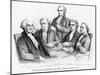 Washington and His Cabinet-Currier & Ives-Mounted Giclee Print