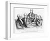 Washington and His Cabinet-Currier & Ives-Framed Giclee Print