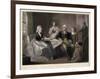 Washington and His Family-William Sartain-Framed Art Print