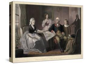 Washington and His Family-William Sartain-Stretched Canvas