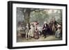 Washington and His Family-Jean Leon Gerome Ferris-Framed Giclee Print