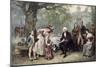 Washington and His Family-Jean Leon Gerome Ferris-Mounted Giclee Print