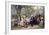 Washington and His Family-Jean Leon Gerome Ferris-Framed Giclee Print