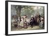 Washington and His Family-Jean Leon Gerome Ferris-Framed Giclee Print