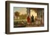Washington and Lafayette at Mount Vernon, 1784, 1859-Rossiter & Mignot-Framed Art Print