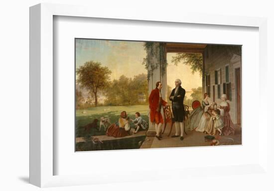 Washington and Lafayette at Mount Vernon, 1784, 1859-Rossiter & Mignot-Framed Art Print