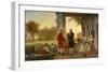 Washington and Lafayette at Mount Vernon, 1784, 1859-Rossiter & Mignot-Framed Art Print