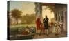 Washington and Lafayette at Mount Vernon, 1784, 1859-Rossiter & Mignot-Stretched Canvas
