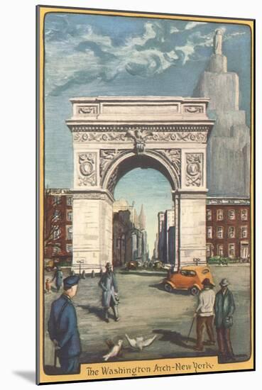 Washington Arch, New York City-null-Mounted Art Print