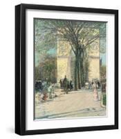 Washington Arch, Spring, 1890-Childe Hassam-Framed Giclee Print