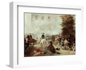 Washington at Battle of Germantown-Alonzo Chappel-Framed Giclee Print