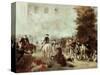 Washington at Battle of Germantown-Alonzo Chappel-Stretched Canvas