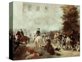 Washington at Battle of Germantown-Alonzo Chappel-Stretched Canvas