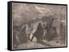 Washington at the Valley Forge by the Camp Fire-Paul Hardy-Framed Stretched Canvas