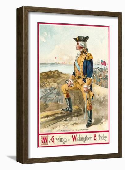 Washington at Yorktown-null-Framed Art Print