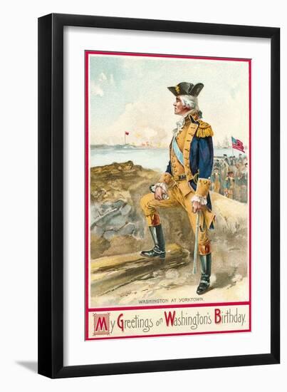 Washington at Yorktown-null-Framed Art Print