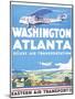 Washington Atlanta-null-Mounted Art Print