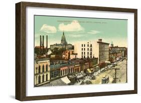 Washington Avenue, Lansing, Michigan-null-Framed Art Print