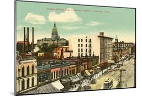 Washington Avenue, Lansing, Michigan-null-Mounted Art Print