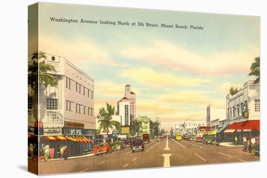 Washington Avenue, Miami Beach, Florida-null-Stretched Canvas