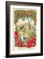 Washington Before Chopping Down the Cherry Tree-null-Framed Art Print