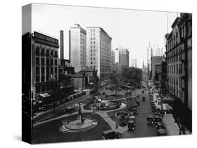 Washington Boulevard, Detroit, 1920-null-Stretched Canvas