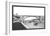 Washington Bridge and Speedway, New York City-William Henry Jackson-Framed Art Print