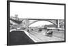 Washington Bridge and Speedway, New York City-William Henry Jackson-Stretched Canvas