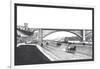 Washington Bridge and Speedway, New York City-William Henry Jackson-Framed Art Print