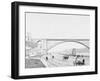 Washington Bridge and the Harlem River Speedway, New York-null-Framed Photo