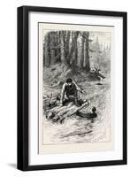 Washington Crossing the Alleghany, North America, USA, 1870S-null-Framed Giclee Print